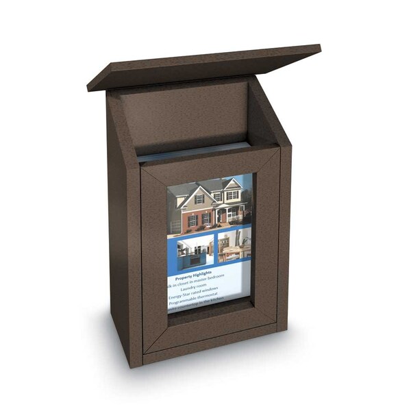 Sliding Door Indoor Enclosed Corkboard, 6